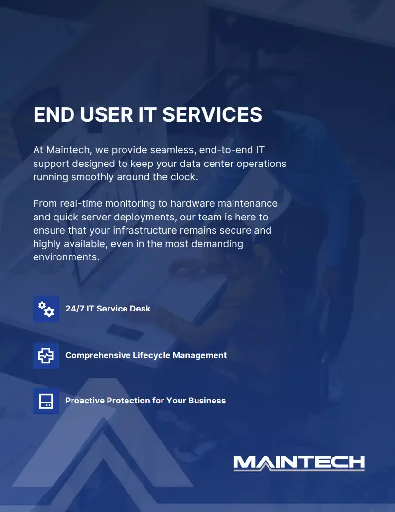 End User IT Services Datasheet