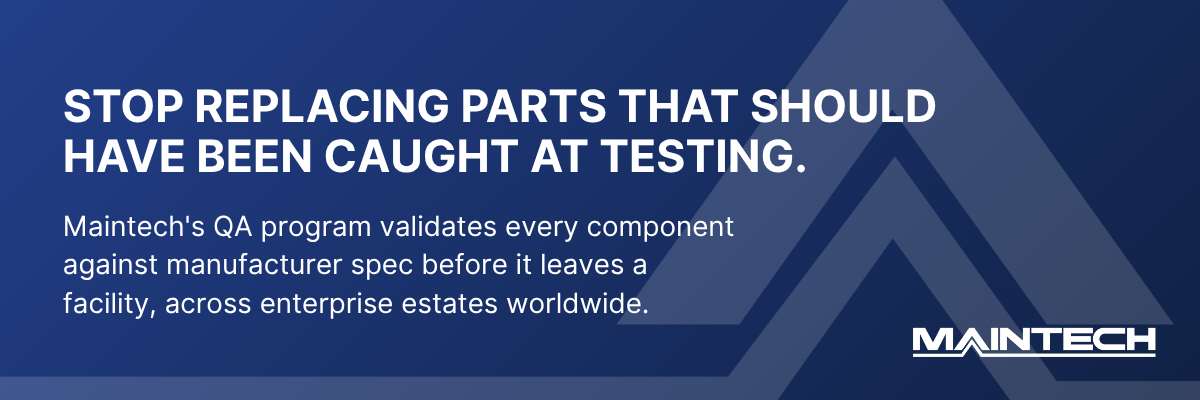 quality-controlled data center parts